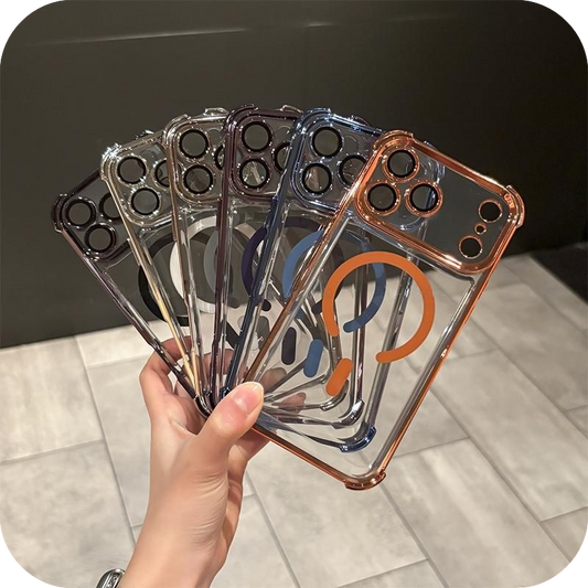 iPhone 17 Corner Airbags Magnetic Shockproof Ice-Clear Case