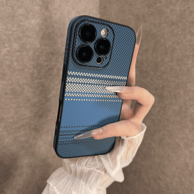 Carbon Fiber Full-cover Mobile Phone Case Suitable for iPhone Series